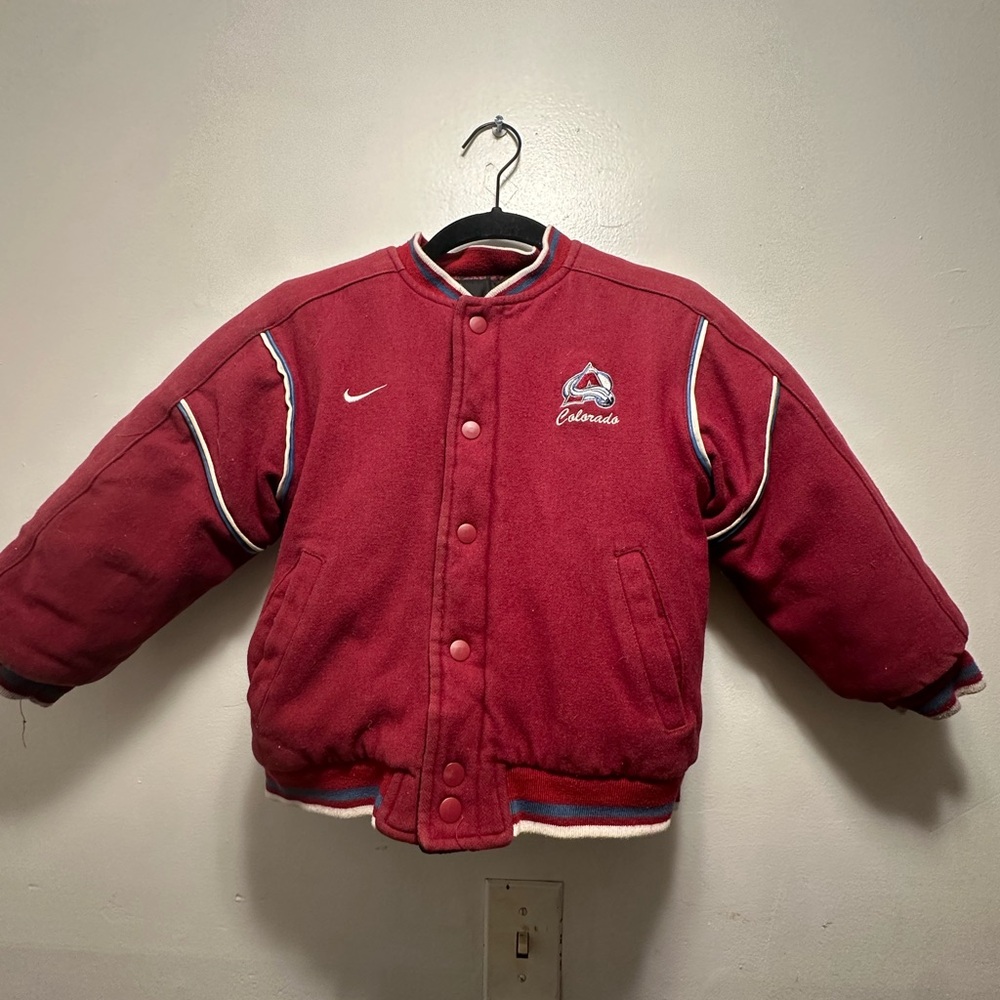 Nike Kids Burgundy Puffer Jacket avalanche, Colorado reversible size 6